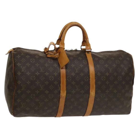 LOUIS VUITTON Monogram Keepall 55 Boston Bag M41424 - Picture 1 of 16